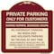 Signmission Only for Customers During Normal Business Hours No Overnight Parking No Trucks at Any, BU-1818-23519 A-DES-BU-1818-23519 - alternate 1